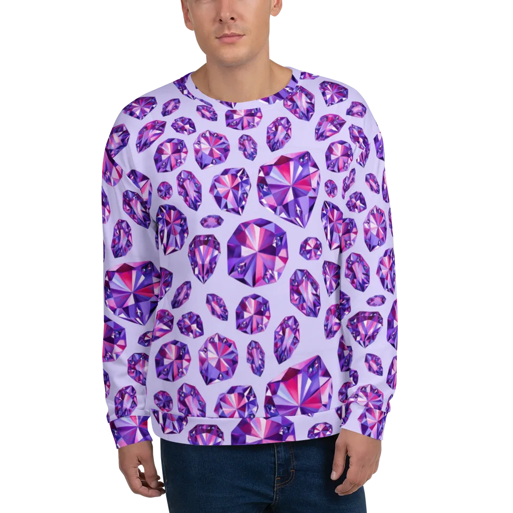 Amethyst Prism on Sweatshirt — Front