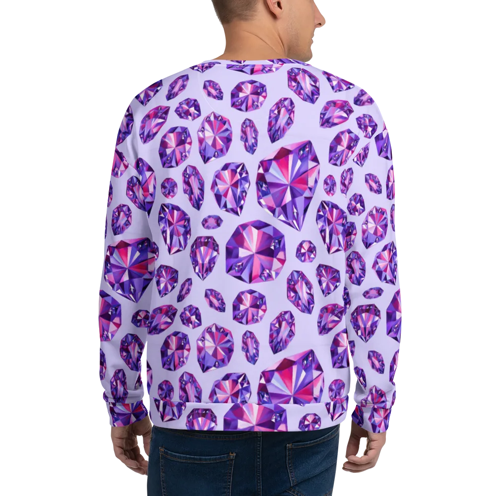 Amethyst Prism on Sweatshirt — Back