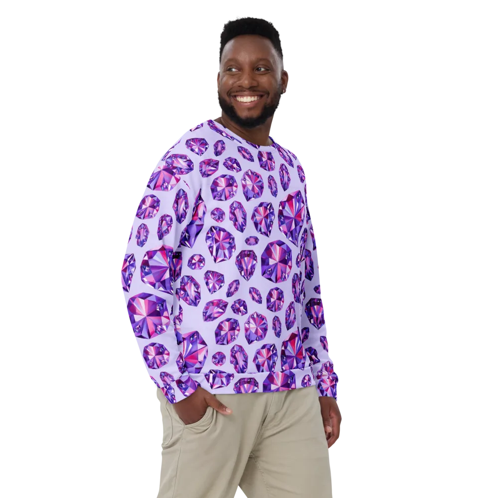Amethyst Prism on Sweatshirt — Front