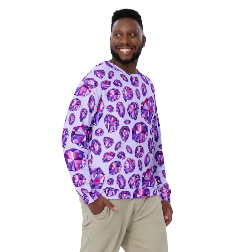 Amethyst Prism on a Sweatshirt