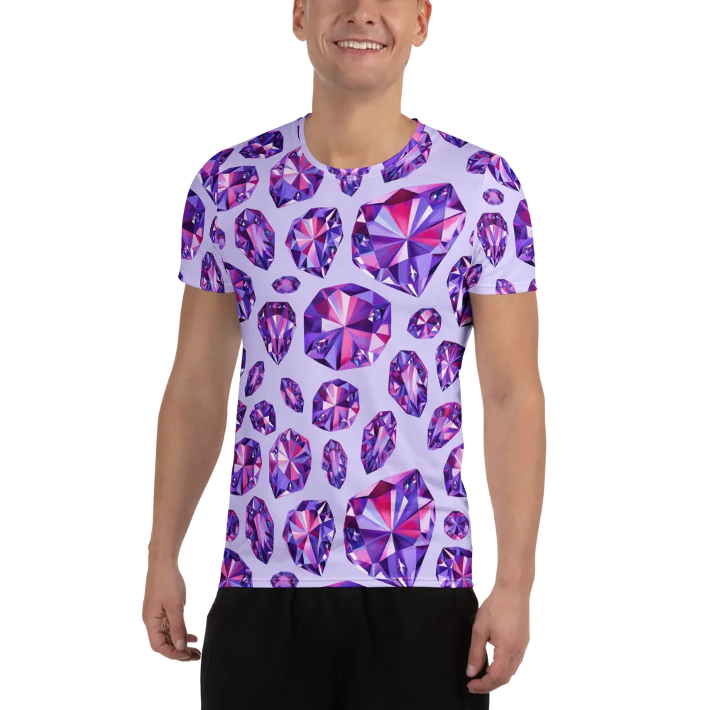 Amethyst Prism on Men's Athletic T-Shirt — Front