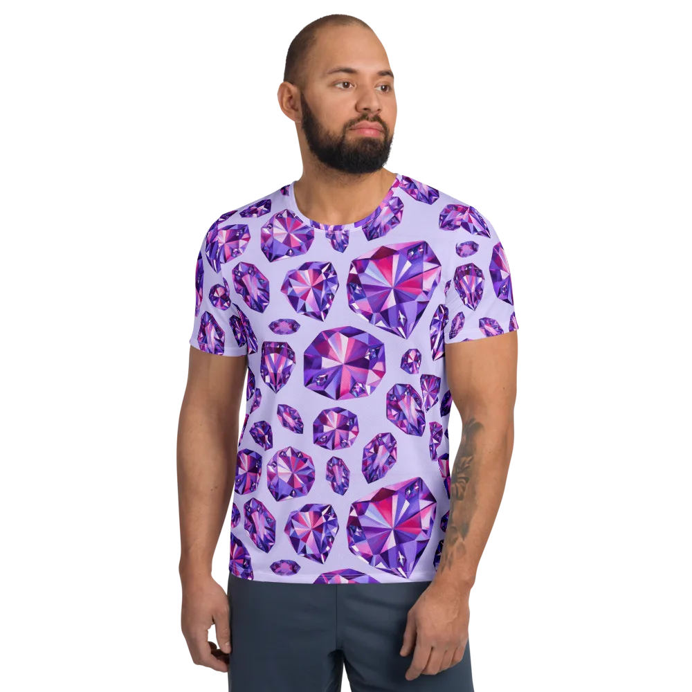 Amethyst Prism on Men's Athletic T-Shirt — Front