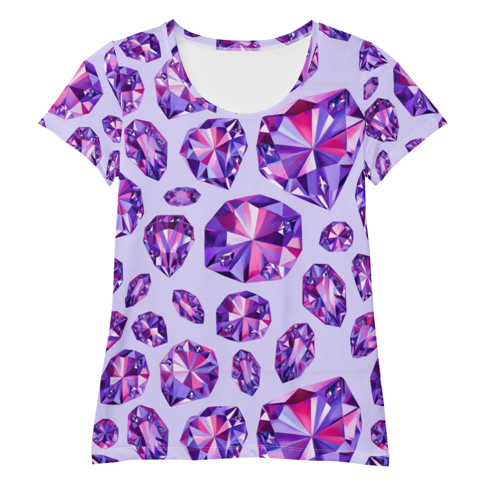 Amethyst Prism on Women's Athletic T-Shirt — Front