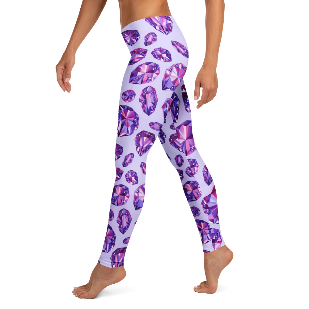 Amethyst Prism on Leggings — Left
