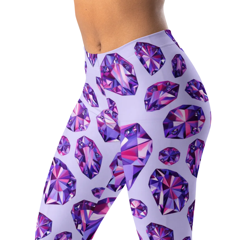 Amethyst Prism on Leggings — Left Front