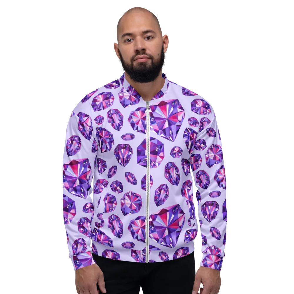 Amethyst Prism on Bomber Jacket — Front