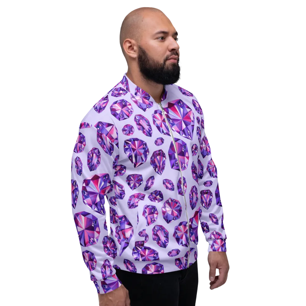 Amethyst Prism on Bomber Jacket — Right
