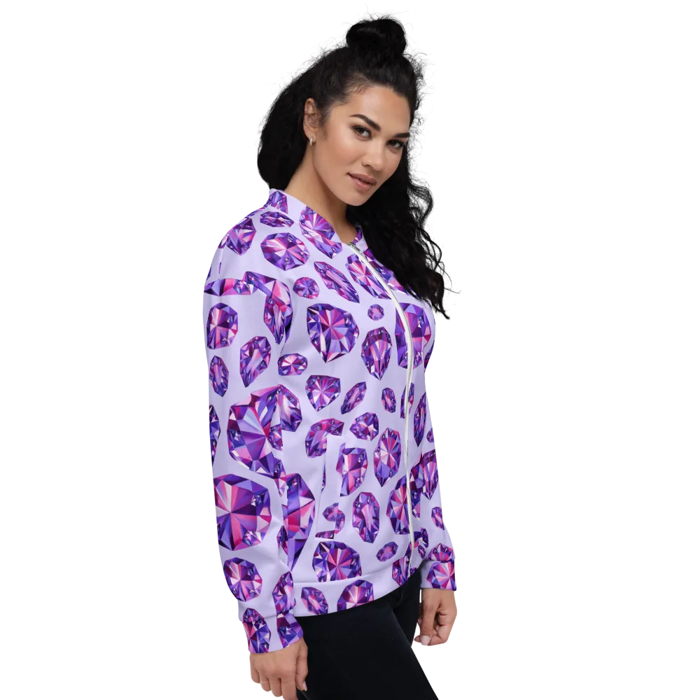 Amethyst Prism on Bomber Jacket — Right