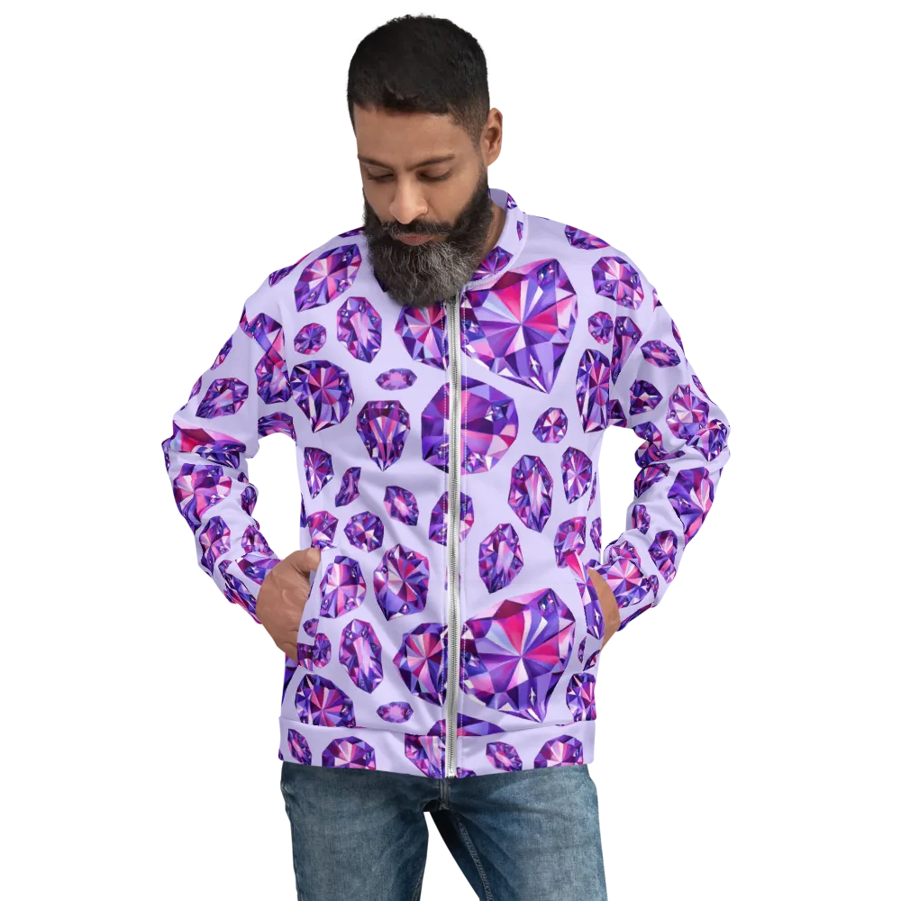 Amethyst Prism on Bomber Jacket — Front