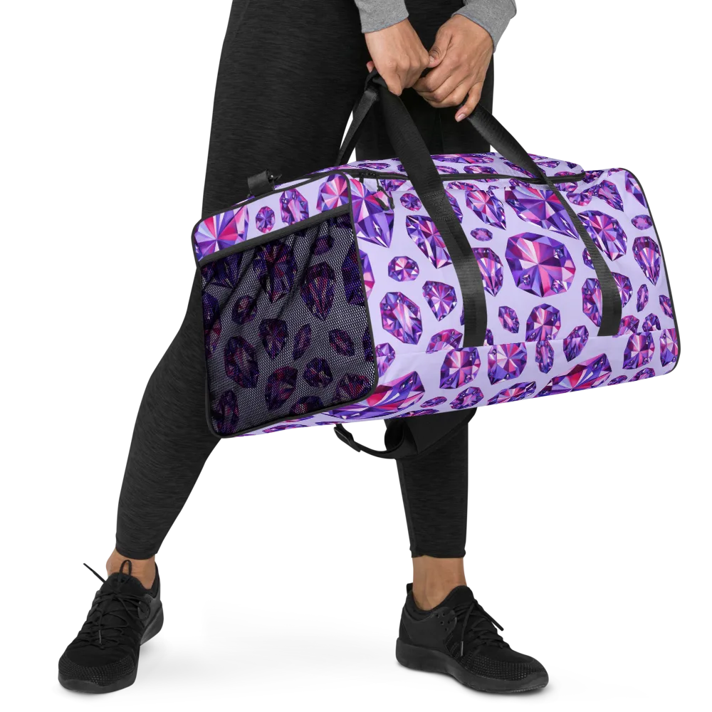 Amethyst Prism on Duffle Bag — Right Front