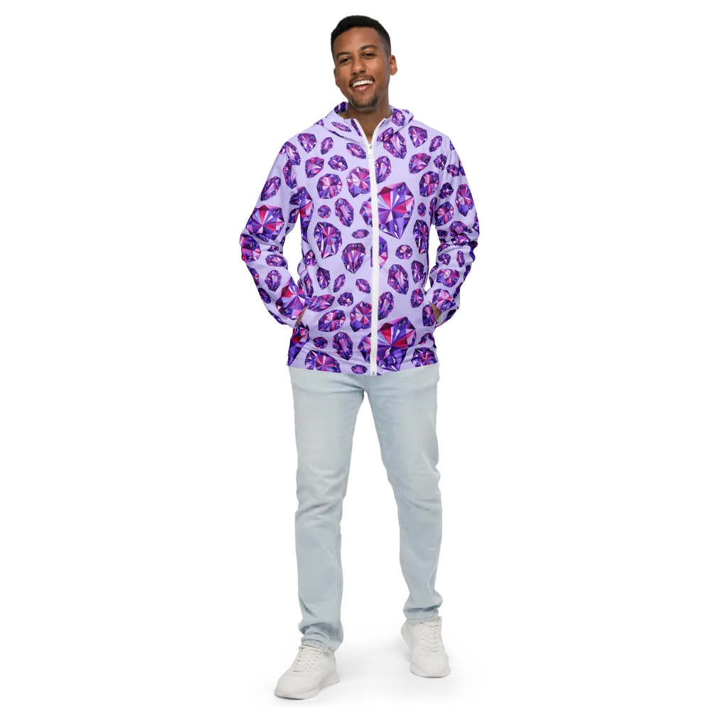 Amethyst Prism on Men's Windbreaker — Front