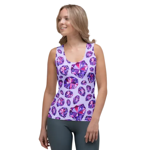Amethyst Prism on a Women's Tank Top