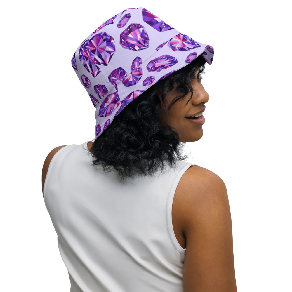 Amethyst Prism on Reversible Bucket Hat — Right Outside