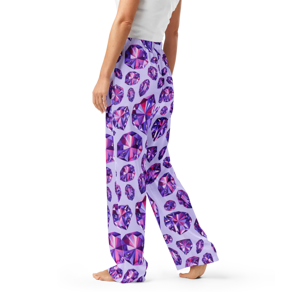 Amethyst Prism on Women's Pajama Pants — Left