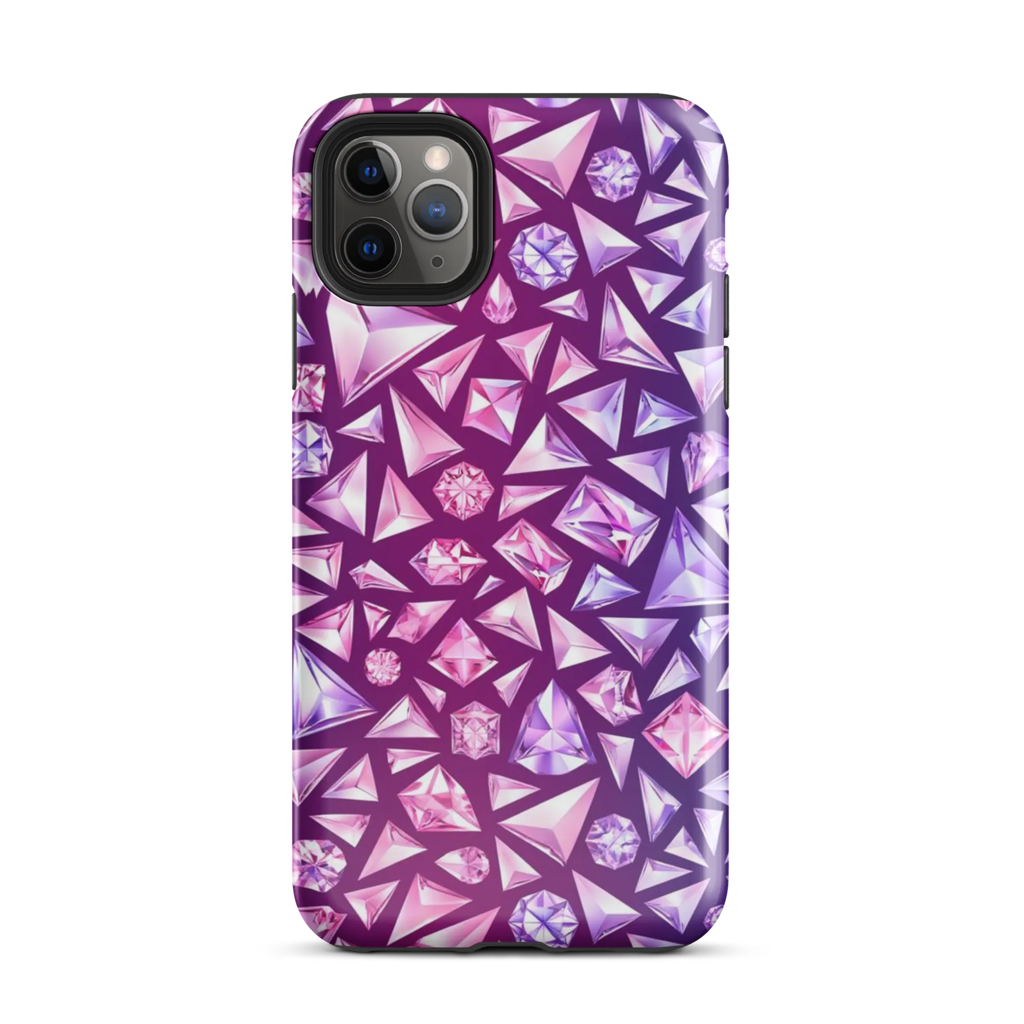 Pink Crystal Static on Tough Case for iPhone® — Front
