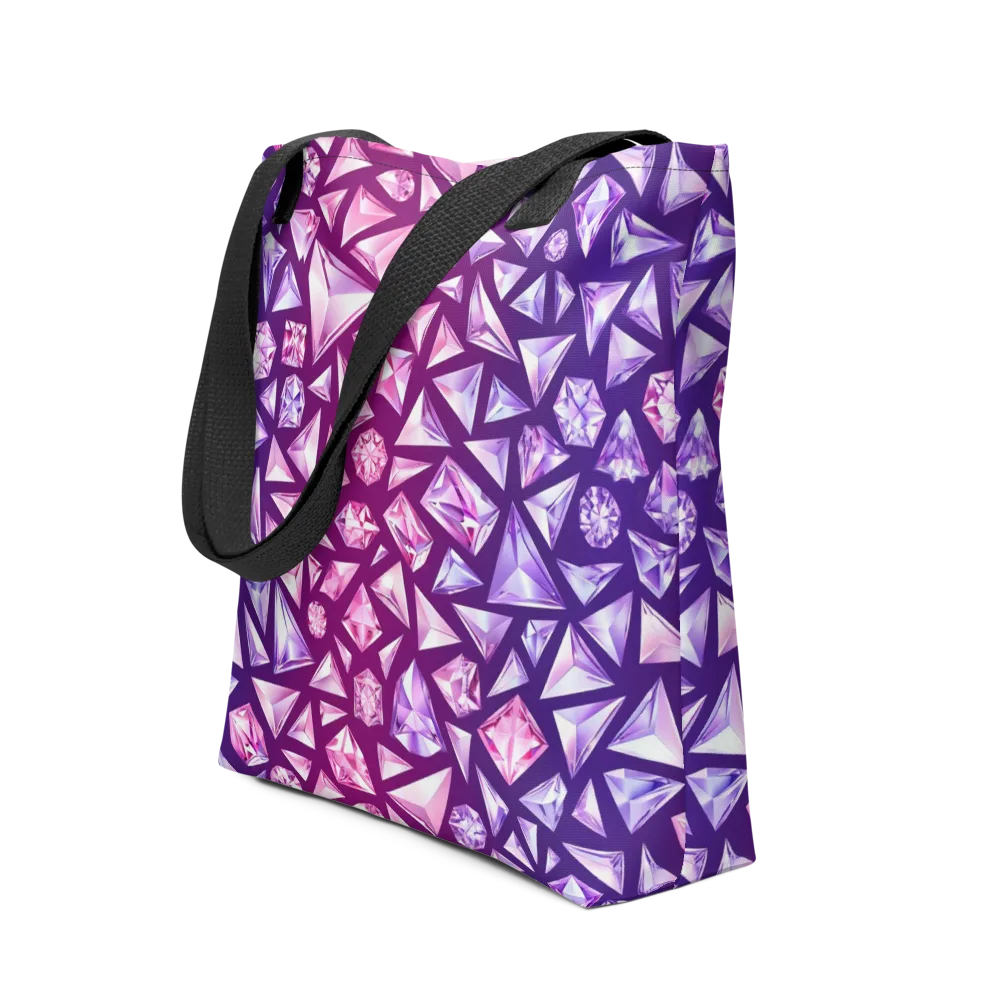Pink Crystal Static on Tote Bag — Front
