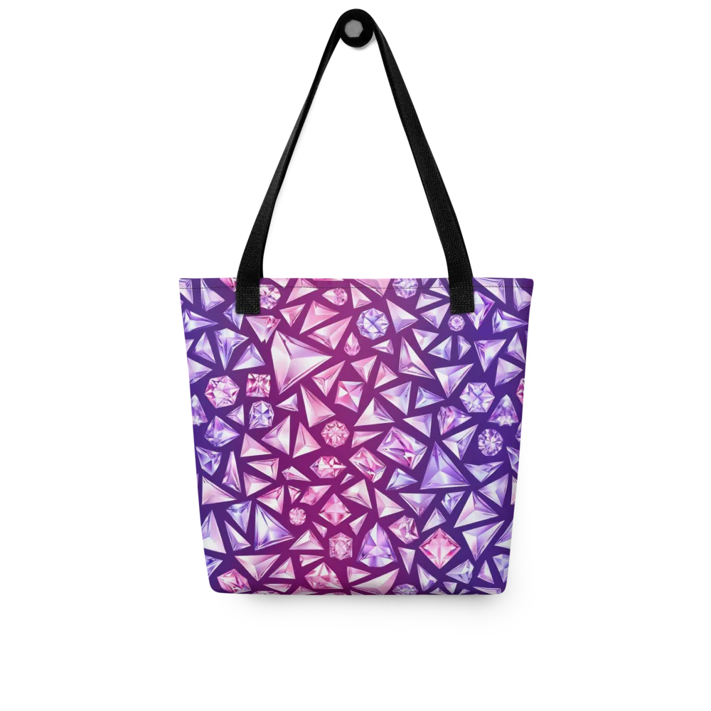 Pink Crystal Static on Tote Bag — Front