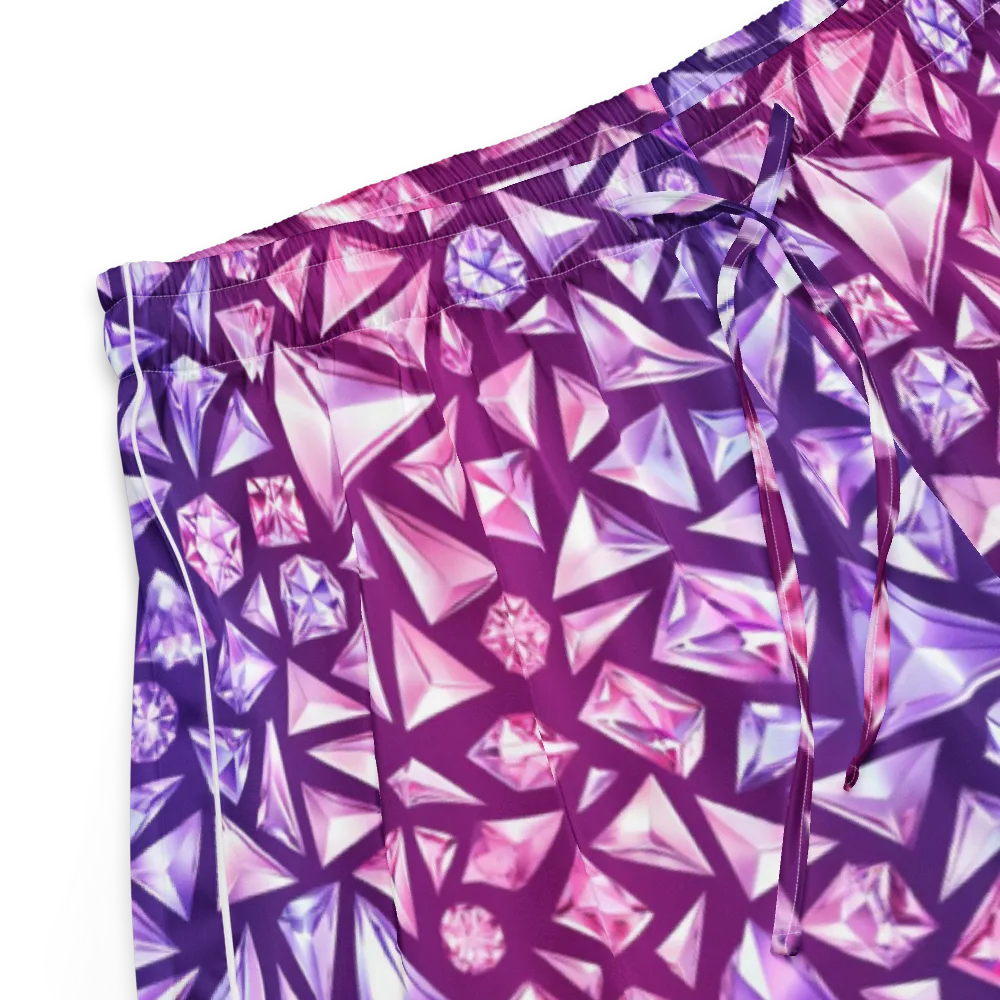 Pink Crystal Static on Women's Pajama Shorts — Product details