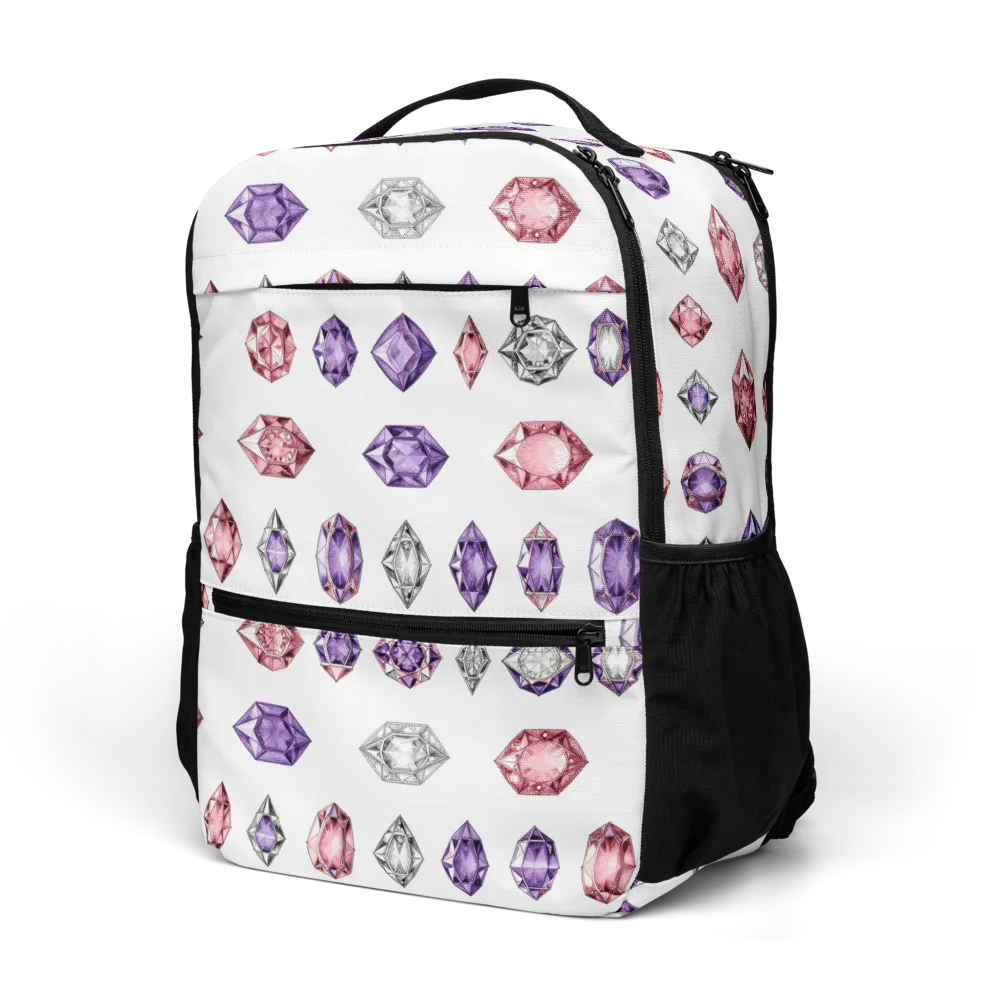 Gemstone Parade on Utility Backpack — Left Front
