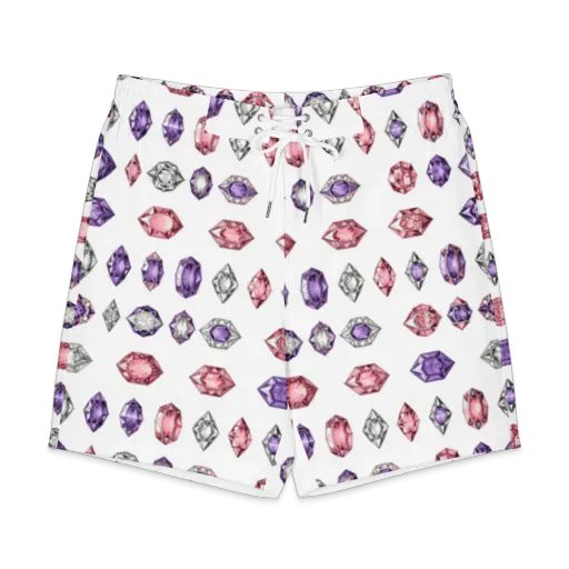 Gemstone Parade on a Men's Board Shorts