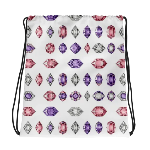 Gemstone Parade on a Drawstring Bag