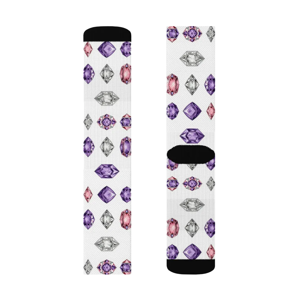 Gemstone Parade on Socks — Right Sock