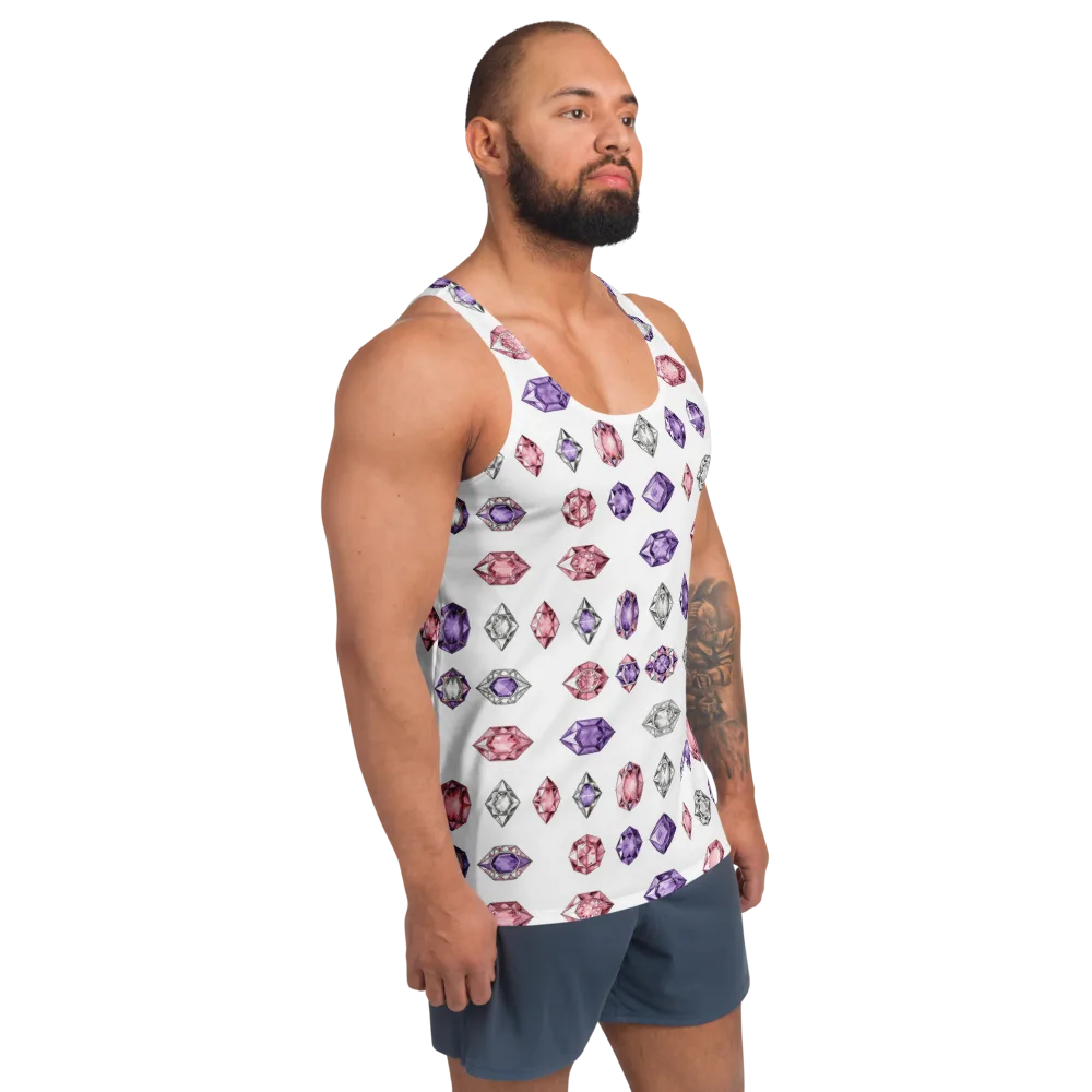 Gemstone Parade on Men's Tank Top — Right Front