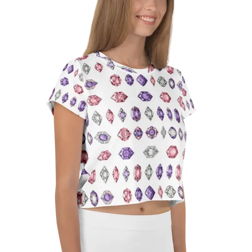 Gemstone Parade on a Crop Tee