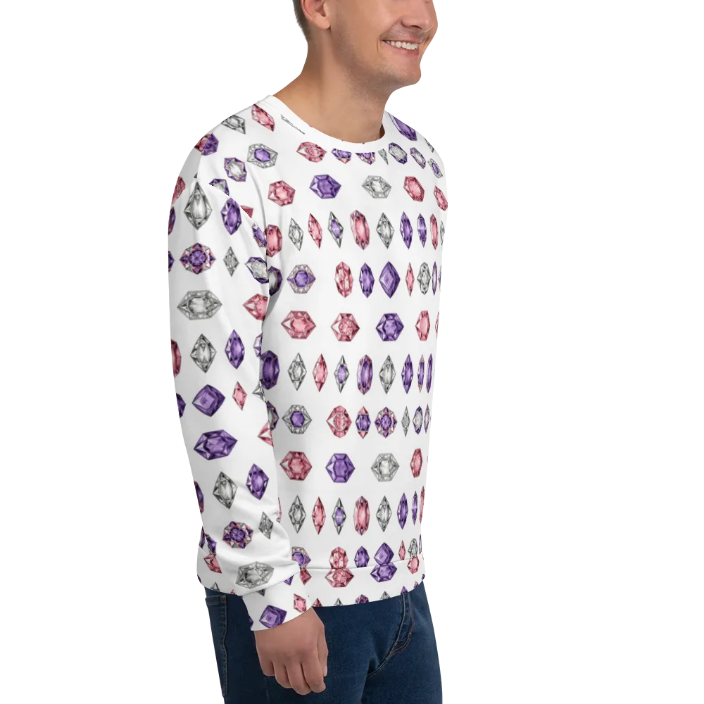 Gemstone Parade on Sweatshirt — Right Front