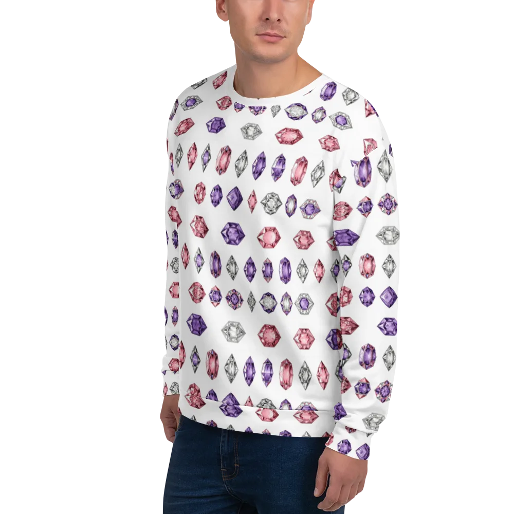 Gemstone Parade on Sweatshirt — Left Front