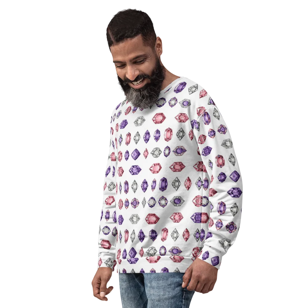 Gemstone Parade on Sweatshirt — Left Front