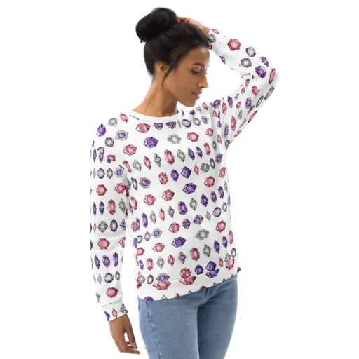 Gemstone Parade on a Sweatshirt