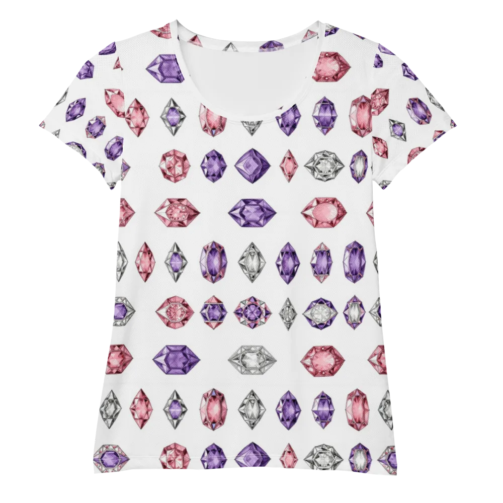 Gemstone Parade on Women's Athletic T-Shirt — Front