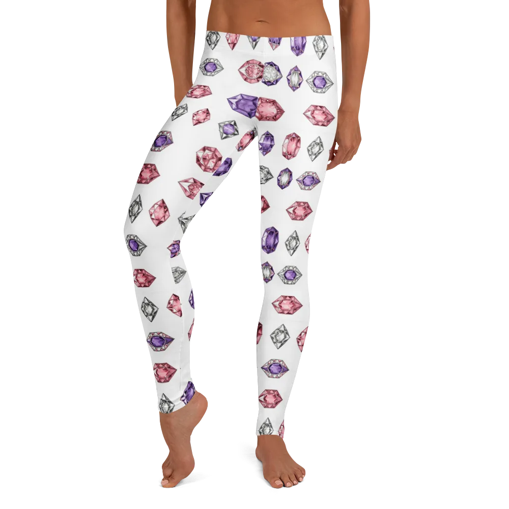 Gemstone Parade on Leggings — Front