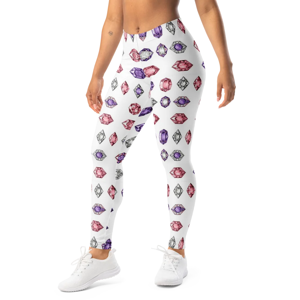 Gemstone Parade on Leggings — Left Front
