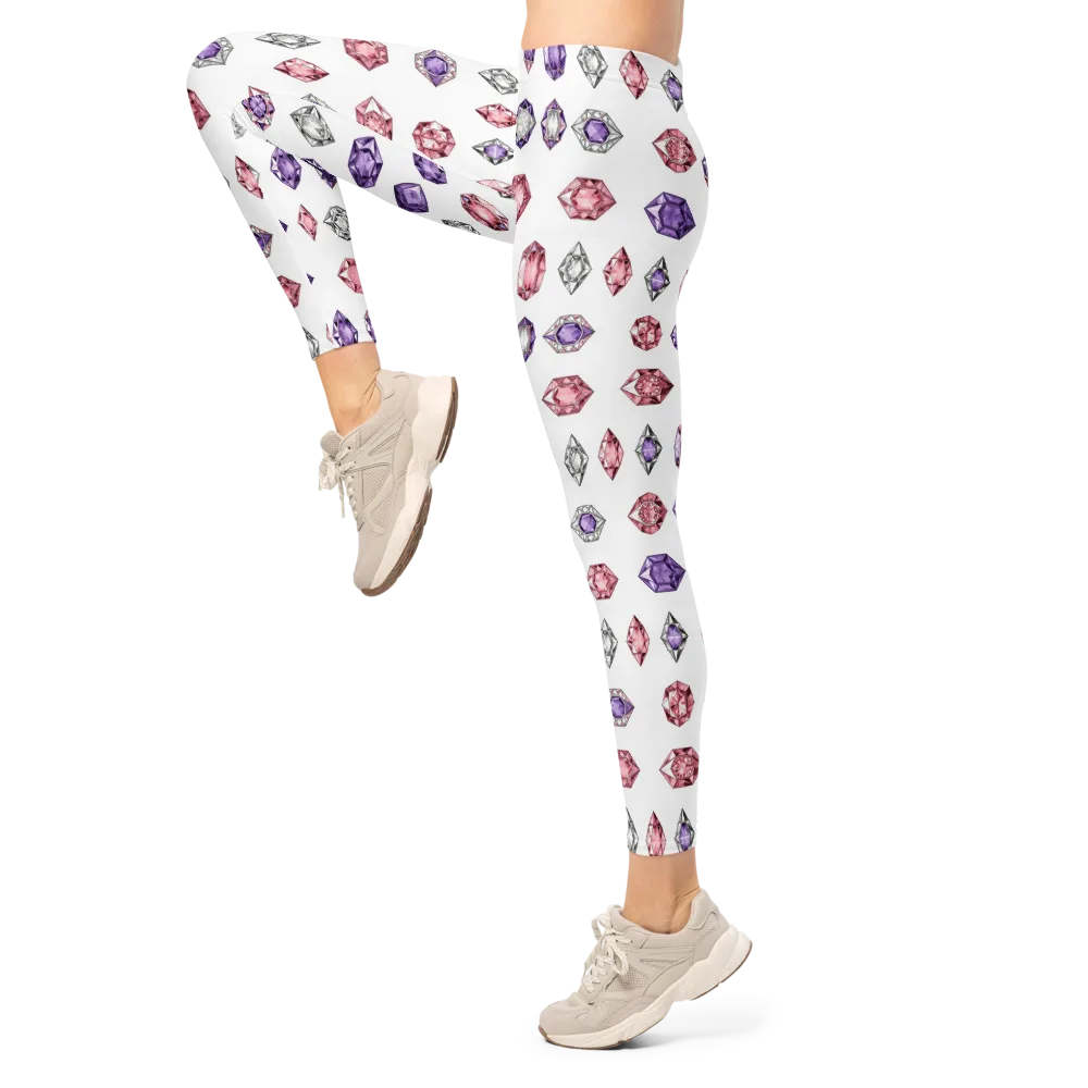 Gemstone Parade on Leggings — Left