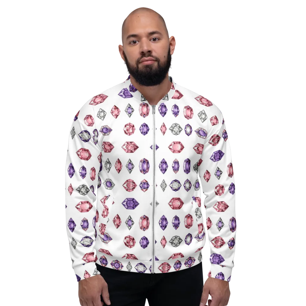 Gemstone Parade on Bomber Jacket — Front