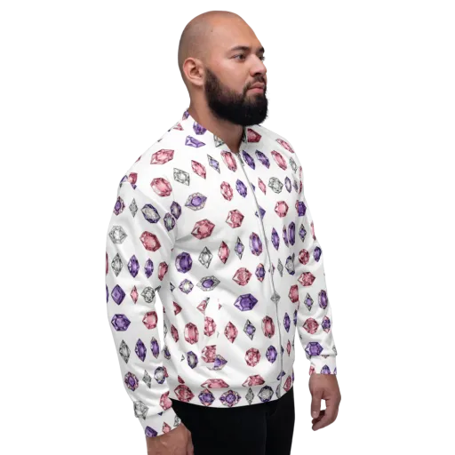 Gemstone Parade on a Bomber Jacket