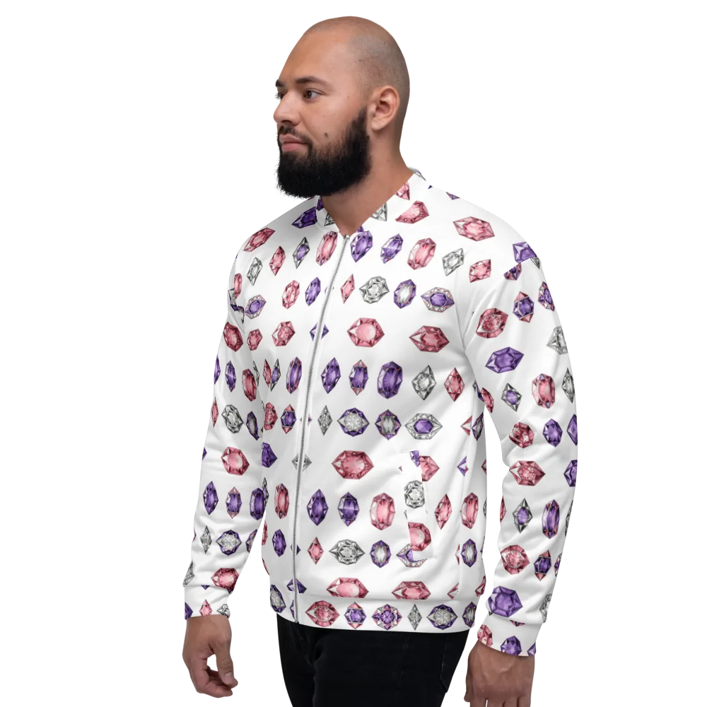 Gemstone Parade on Bomber Jacket — Left