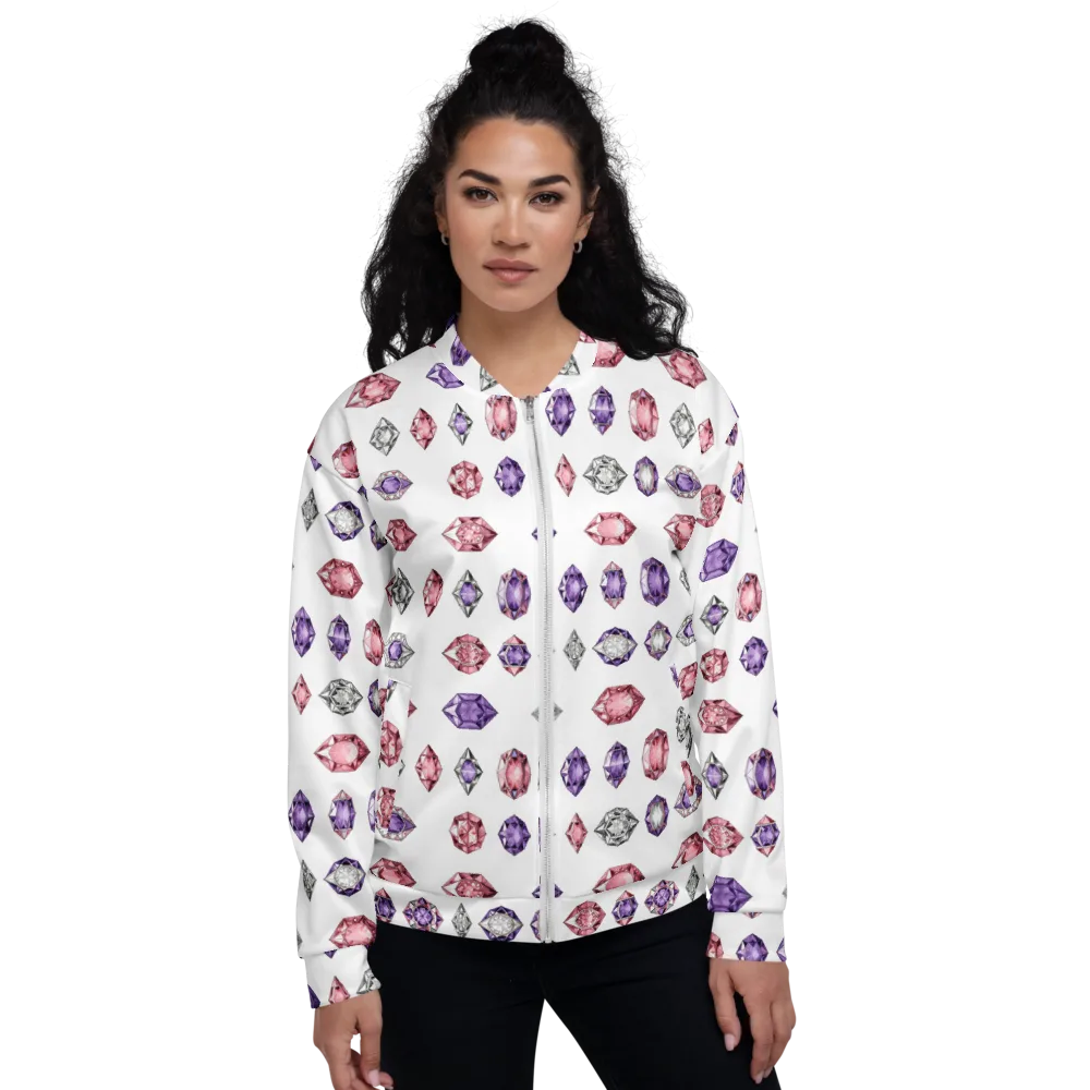 Gemstone Parade on Bomber Jacket — Front
