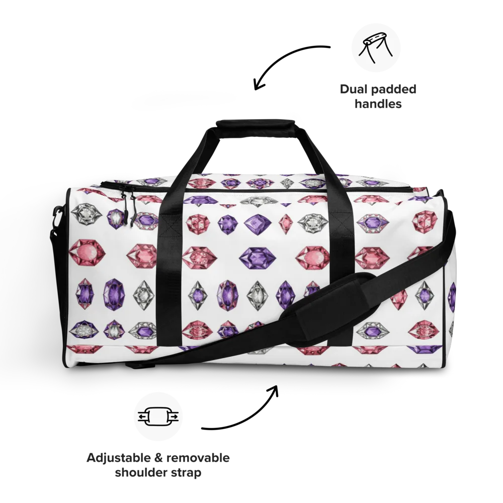 Gemstone Parade on Duffle Bag — Front