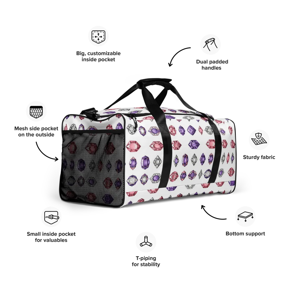 Gemstone Parade on Duffle Bag — Right Front