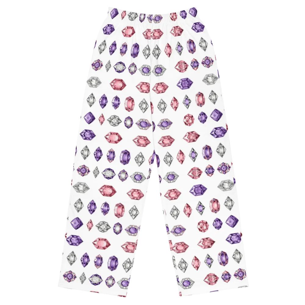 Gemstone Parade on Wide-Leg Pants — Front