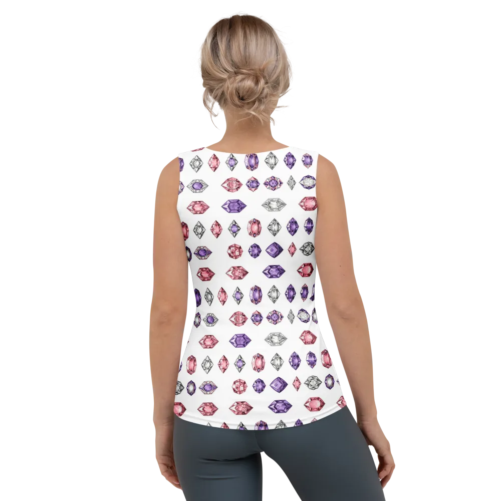Gemstone Parade on Women's Tank Top — Back
