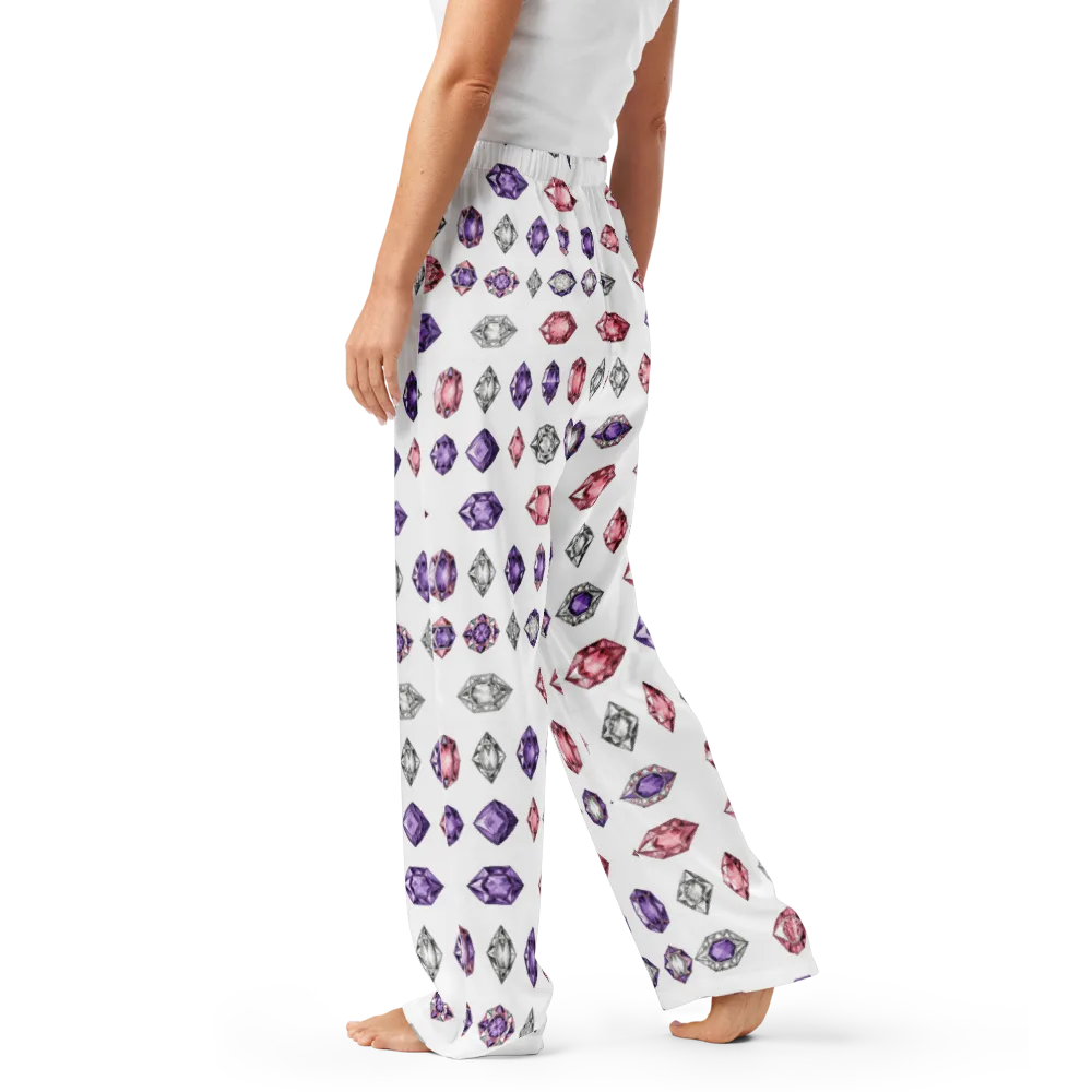 Gemstone Parade on Women's Pajama Pants — Left