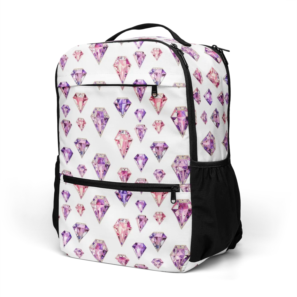 Amethyst Confetti on Utility Backpack — Left Front