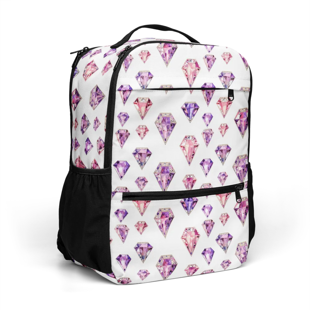 Amethyst Confetti on Utility Backpack — Right Front