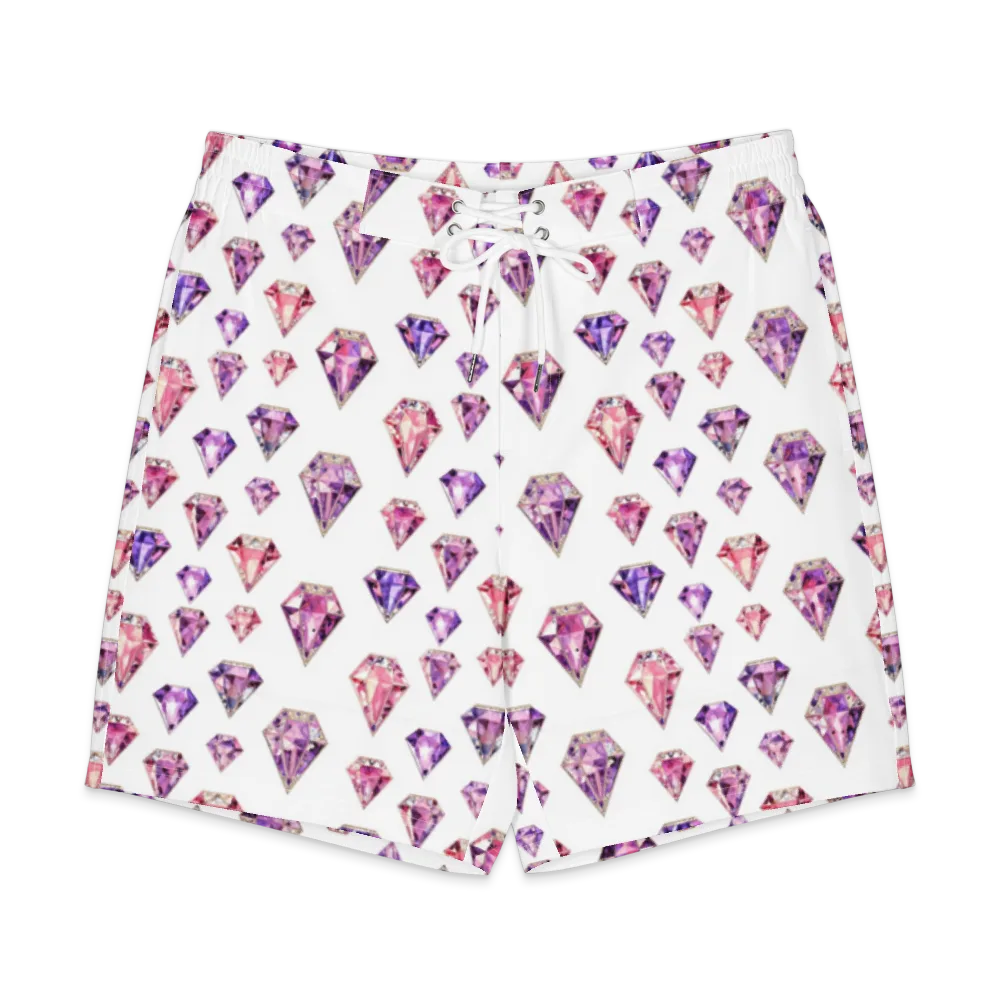 Amethyst Confetti on Men's Board Shorts — Front