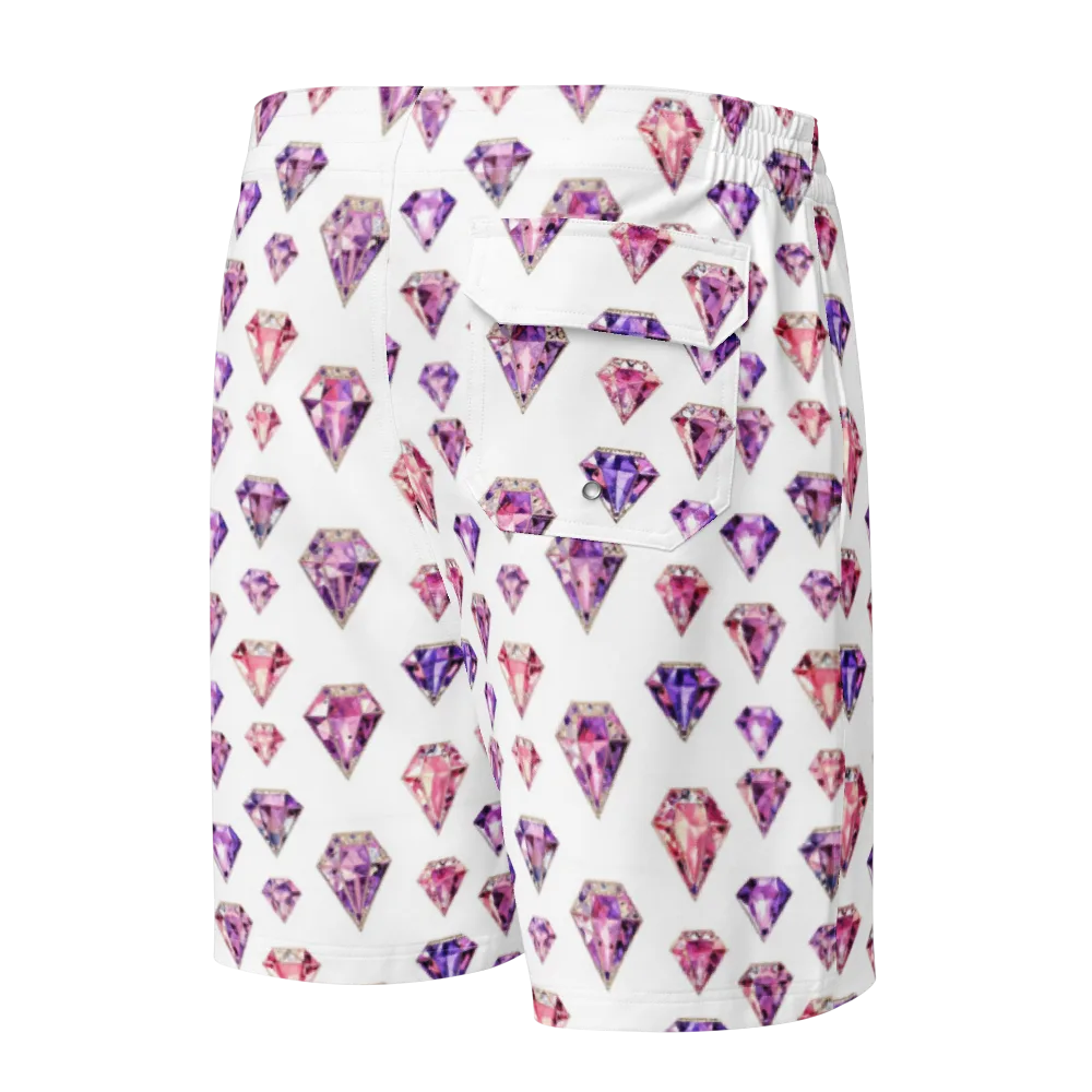 Amethyst Confetti on Men's Board Shorts — Back