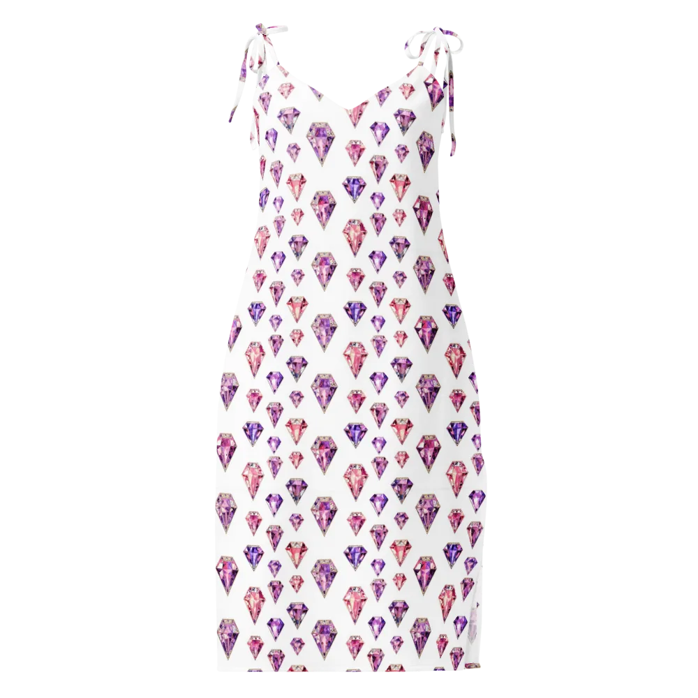 Amethyst Confetti on Slip Dress — Front